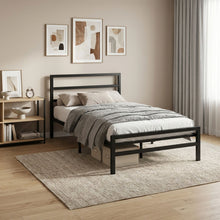 Load image into Gallery viewer, 23651-dowe-king-single-metal-bed-frame-black-2602033