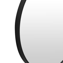 Load image into Gallery viewer, Nova Round Metal Framed Wall Mirror 50cm - Black