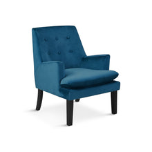 Load image into Gallery viewer, r_22462_mila_velvet_arm_chair_-_blue_2_dec261de-c07d-4f68-a716-17c6feeecedd