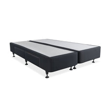 Load image into Gallery viewer, Charles Fabric King Split Bed Base 4 Drawers - Black