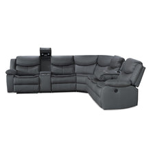 Load image into Gallery viewer, Mandan Electric Recliner Corner Sofa - Grey