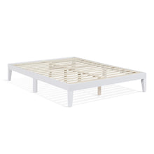 Load image into Gallery viewer, Conival Double Wooden Bed Frame - White