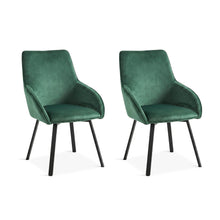Load image into Gallery viewer, Everlow Swivel Velvet Dining Chair - Set of 2 - Green