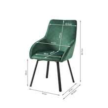 Load image into Gallery viewer, Everlow Swivel Velvet Dining Chair - Set of 2 - Green