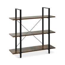 Load image into Gallery viewer, Forge 3 Tier Bookshelf - Rustic Brown