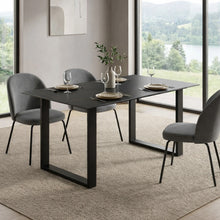 Load image into Gallery viewer, 23872-ainsley-ceramic-dining-table-140x90cm-golden-black-2602102