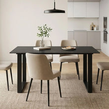 Load image into Gallery viewer, 23872-ainsley-ceramic-dining-table-140x90cm-golden-black-2602101