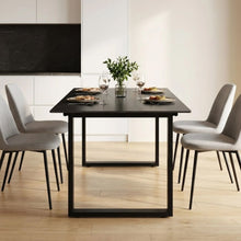 Load image into Gallery viewer, 23872-ainsley-ceramic-dining-table-140x90cm-golden-black-2602103