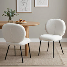 Load image into Gallery viewer, Griffin Boucle Dining Chair - Set of 2 - White