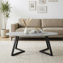 Load image into Gallery viewer, 23878-ursula-oval-coffee-table-120x60cm-grey-black-2602102