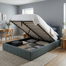 Load image into Gallery viewer, Veloria Queen Gas Lift Bed Frame - Green