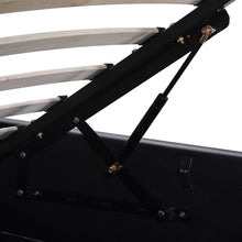 Load image into Gallery viewer, Lumetek PU Queen Gas Lift Bed Frame - Black