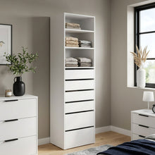 Load image into Gallery viewer, Payette 6 Drawer &amp; 3 Shelf Wardrobe - White