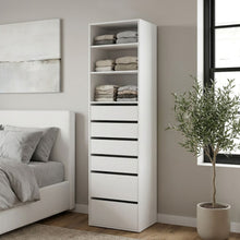 Load image into Gallery viewer, Payette 6 Drawer &amp; 3 Shelf Wardrobe - White