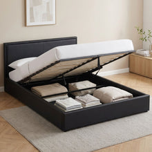 Load image into Gallery viewer, Panelux Queen Gas Lift Bed Frame - Black