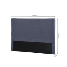Load image into Gallery viewer, Planna Queen Upholstered Headboard - Dark Grey (0.162m³-6.0kg)