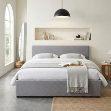 Load image into Gallery viewer, Violet Queen Gas Lift Bed Frame - Light Grey