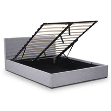 Load image into Gallery viewer, Violet Queen Gas Lift Bed Frame - Light Grey