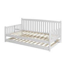 Load image into Gallery viewer, new_22764_herbert_single_wooden_trundle_bed_frame_-_white_1_711f468a-bb68-42d1-b663-6685d7f1da67