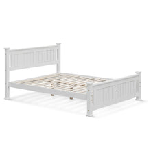 Load image into Gallery viewer, new_22616_davraz_double_wooden_bed_frame_-_white-1_bd4d4c1f-7271-456c-a3b3-04bc727659f4