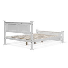Load image into Gallery viewer, new_22616_davraz_double_wooden_bed_frame_-_white-5_3e028ef5-3c34-4806-97d6-6c5c8f68cf2e