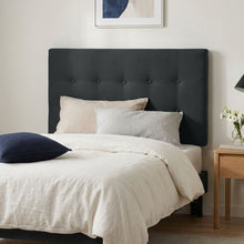 Load image into Gallery viewer, 21535-susan-king-single-fabric-upholstered-headboard-black-2602242