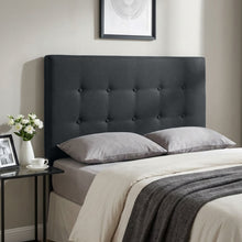 Load image into Gallery viewer, 21535-susan-king-single-fabric-upholstered-headboard-black-2602243