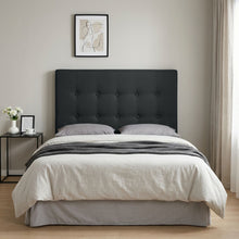 Load image into Gallery viewer, 21535-susan-king-single-fabric-upholstered-headboard-black-2602244