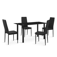 Load image into Gallery viewer, Benjamin 5 Piece 1.4m Dining Set - Black