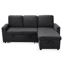 Load image into Gallery viewer, Amy 3 Seater Sofa Bed with Storage - Dark Grey