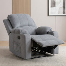 Load image into Gallery viewer, Henley Fabric Manual 1 Seater Recliner Sofa - Grey