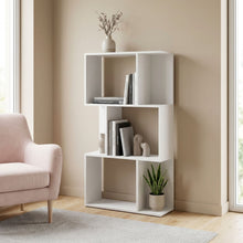Load image into Gallery viewer, 22024-namak-3-tier-bookshelf-display-shelf-white-2602252