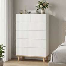 Load image into Gallery viewer, Hudson 6 Drawers Tallboy - White