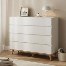 Load image into Gallery viewer, Hudson 8 Drawers Lowboy - White