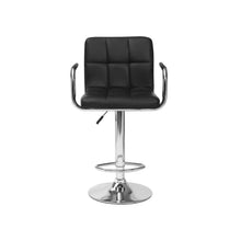 Load image into Gallery viewer, Lois Bar Stool with PU Leather - Set of 2 - Black