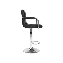 Load image into Gallery viewer, Lois Bar Stool with PU Leather - Set of 2 - Black
