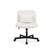 Load image into Gallery viewer, Aiden Swivel Office Chair with Lumbar Cushion - White
