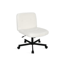 Load image into Gallery viewer, Aiden Swivel Office Chair with Lumbar Cushion - White