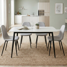 Load image into Gallery viewer, Adley Matt Ceramic Dining Table 140 x 80cm  - White