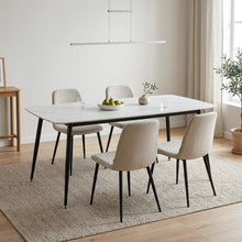 Load image into Gallery viewer, Adley Matt Ceramic Dining Table 160 x 80cm - White