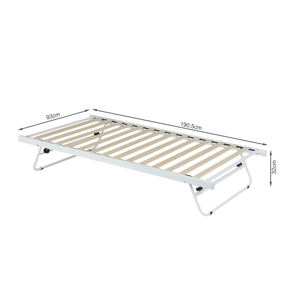 Hartz Single Pull Out Bed Frame - White
