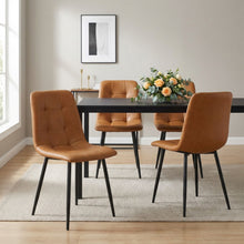 Load image into Gallery viewer, David PU Leather Dining Chair - Set of 4 - Orange