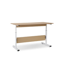 Load image into Gallery viewer, Hector 120cm Height-Adjustable Computer Desk - Maple + White