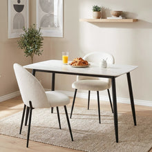 Load image into Gallery viewer, Adley Matt Ceramic Dining Table 120 x 69.5cm - White + Black