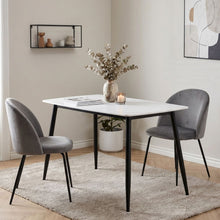 Load image into Gallery viewer, Adley Matt Ceramic Dining Table 120 x 69.5cm - White + Black