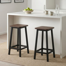 Load image into Gallery viewer, Ian Metal Bar Stool - Rustic Brown + Black