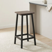 Load image into Gallery viewer, Ian Metal Bar Stool - Rustic Brown + Black