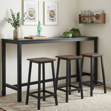Load image into Gallery viewer, Ian Metal Bar Stool - Rustic Brown + Black