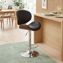 Load image into Gallery viewer, Foti Swivel Bar Stool - Black