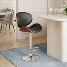 Load image into Gallery viewer, Foti Swivel Bar Stool - Black